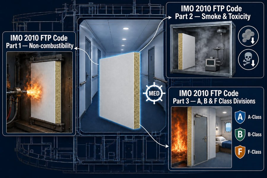 MED Marine Accommodation Panel Fire Standards