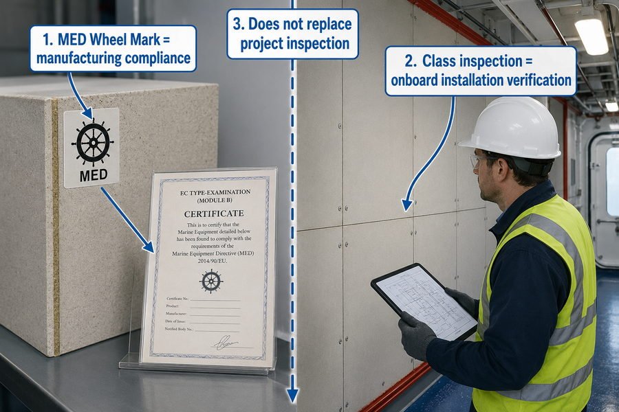 MED Mark Class Inspection Difference