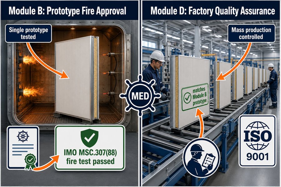 MED Module B and D Panel Approval