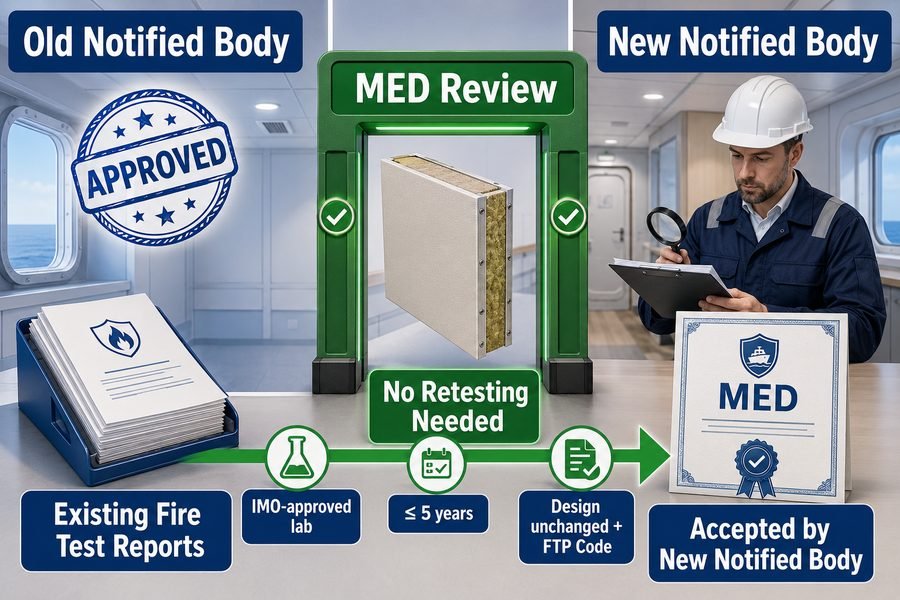 MED No Retesting After Notified Body Switch