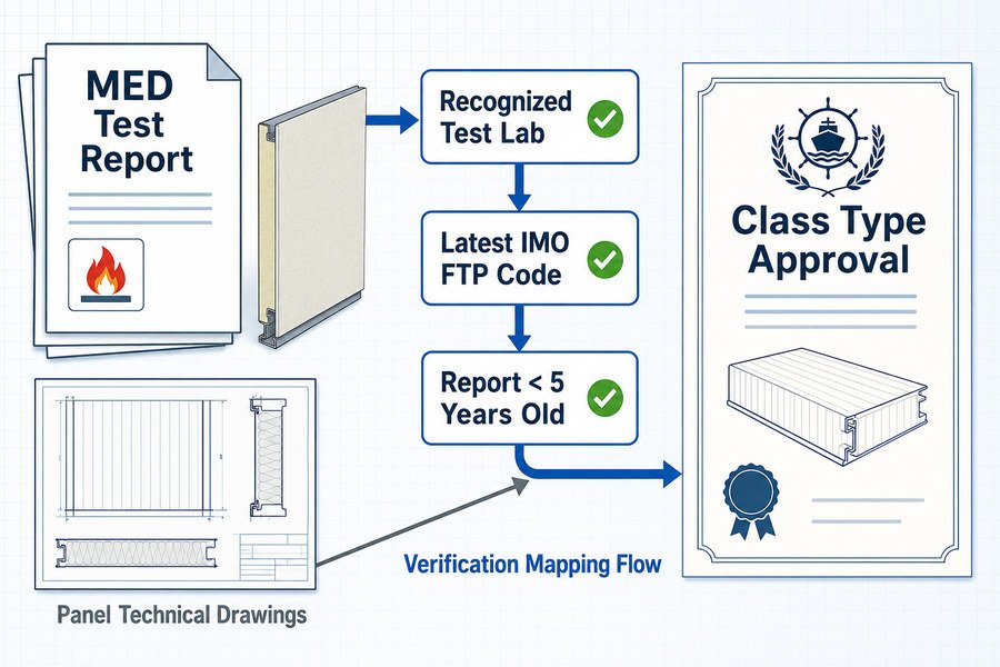 MED Report Verification Flow