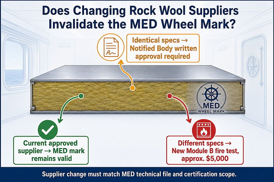 MED Rock Wool Supplier Change Validity