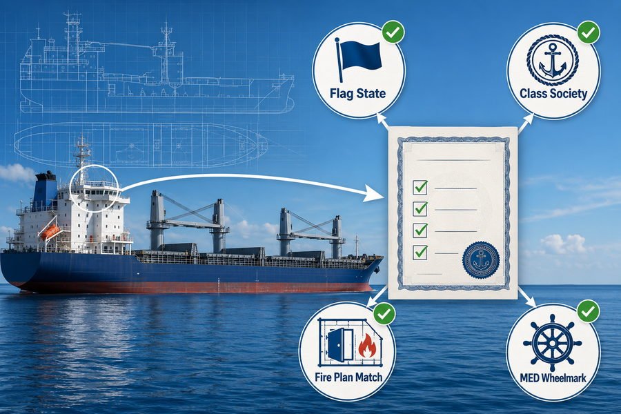 Marine Accommodation Panel Certificate Alignment Check