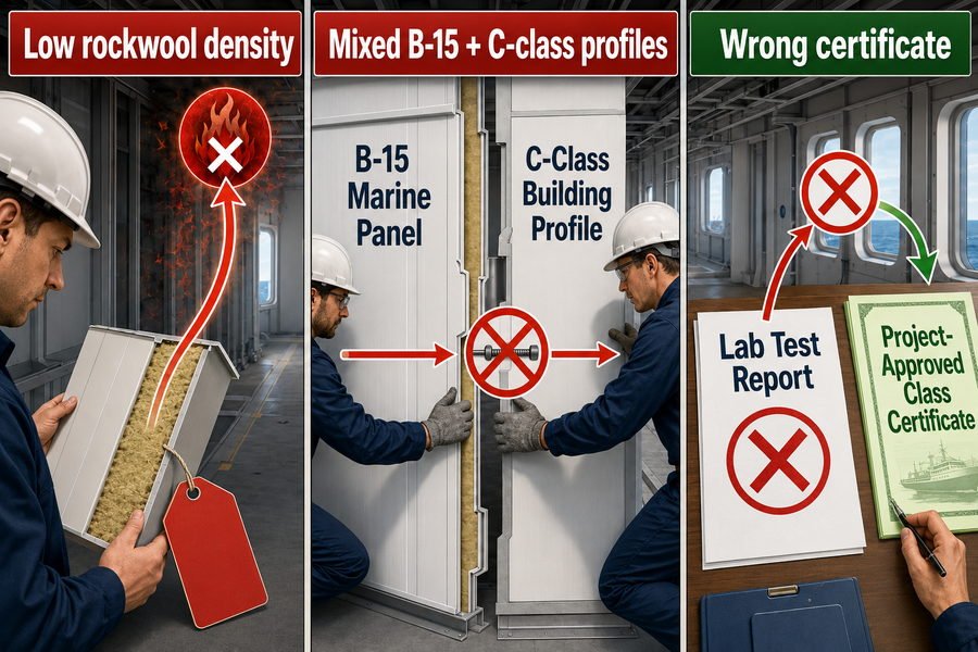 Marine Accommodation Panel Procurement Errors