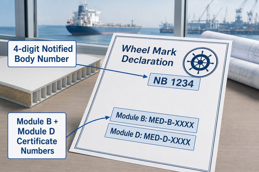 Marine Accommodation Panel Wheel Mark Numbers