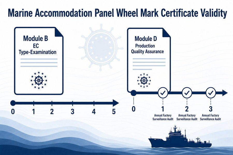 Marine Accommodation Panel Wheel Mark Validity Timeline