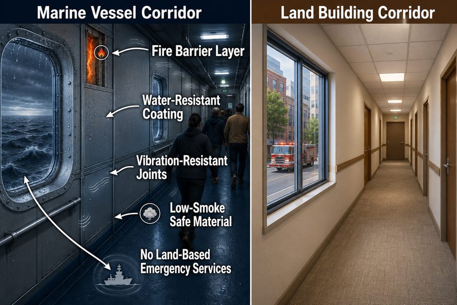 Marine Accommodation Panels vs Building Panels
