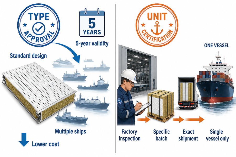 Marine Ceiling Panel Certification Comparison