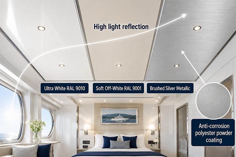 Marine Ceiling Panel Color Options