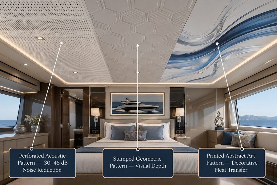 Marine Ceiling Panel Decorative Finishes