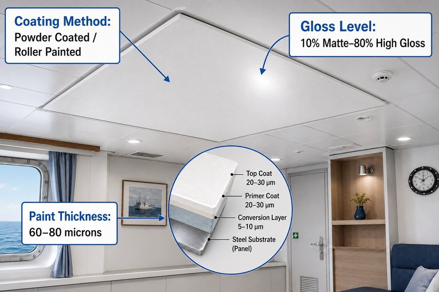Marine Ceiling Panel Finish Inquiry Requirements