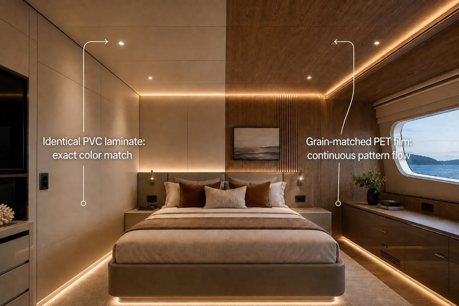 Marine Ceiling Panel Finish Match