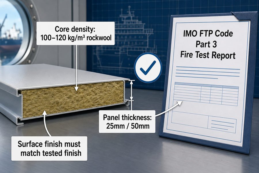 Marine Ceiling Panel Fire Report Match