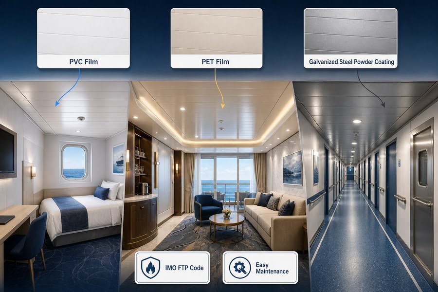 Marine Ceiling Panel Surface Finish Guide