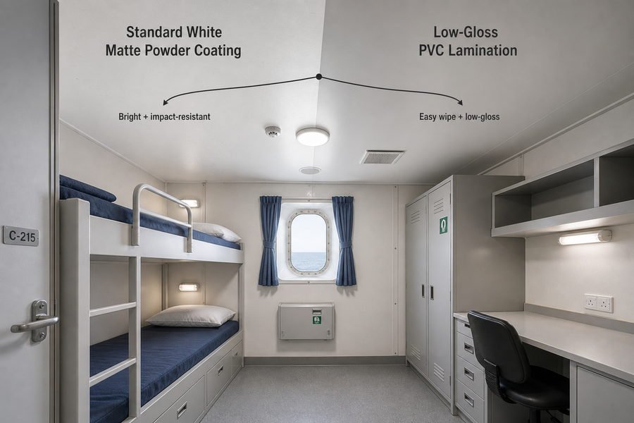 Marine Crew Cabin Ceiling Panel Finishes
