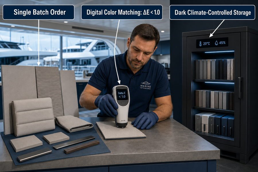 Marine Interior Color Difference Control