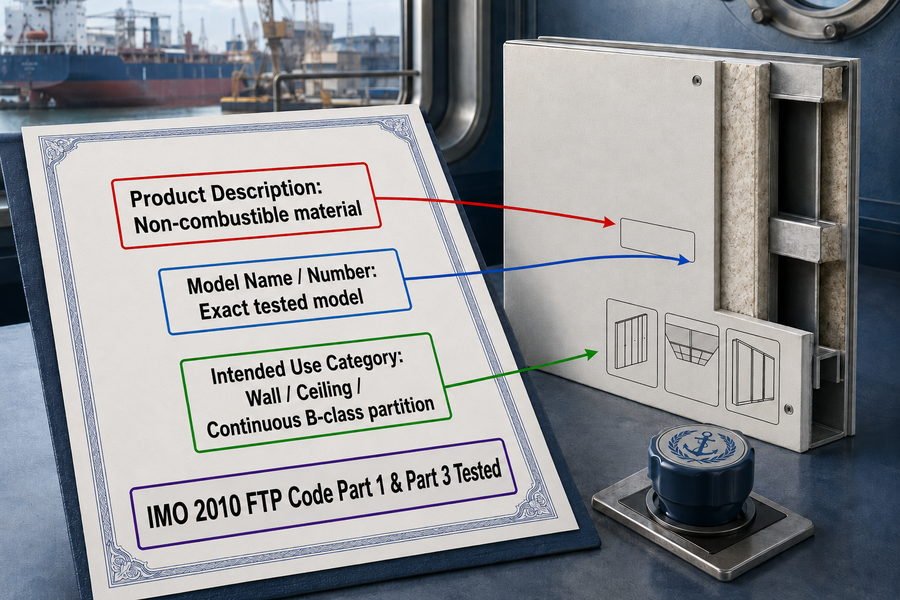 Marine Panel Approved Product Type Fields