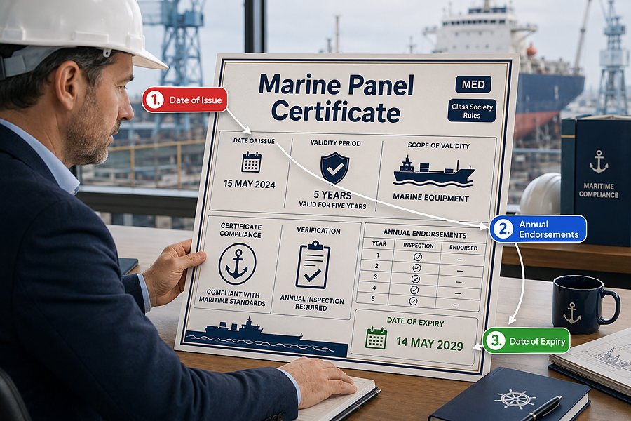 Marine Panel Certificate Validity Scope
