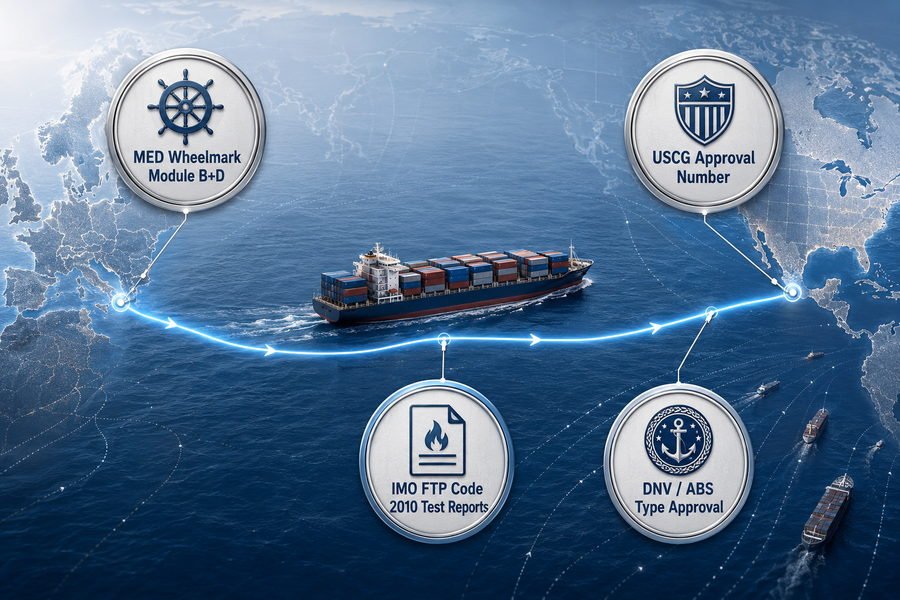 Marine Panel Certificates for Multi Region Export
