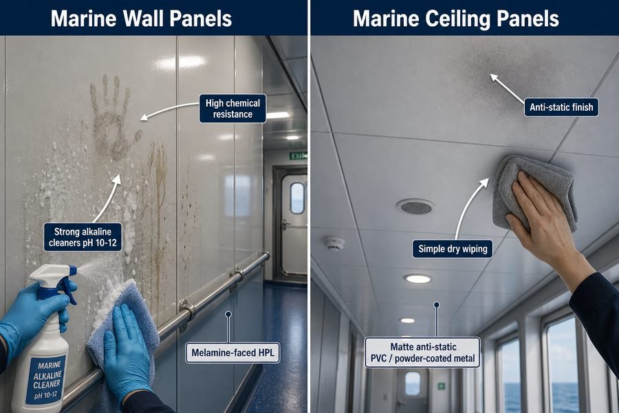 Marine Panel Cleaning Requirements