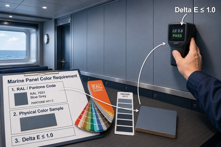 Marine Panel Color Requirement Guide