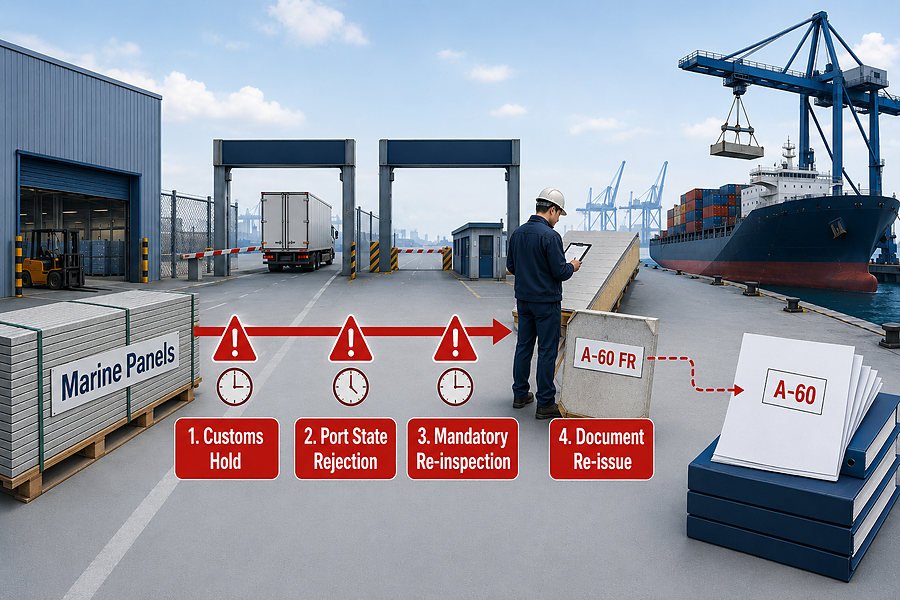 Marine Panel Compliance Mismatch Delay