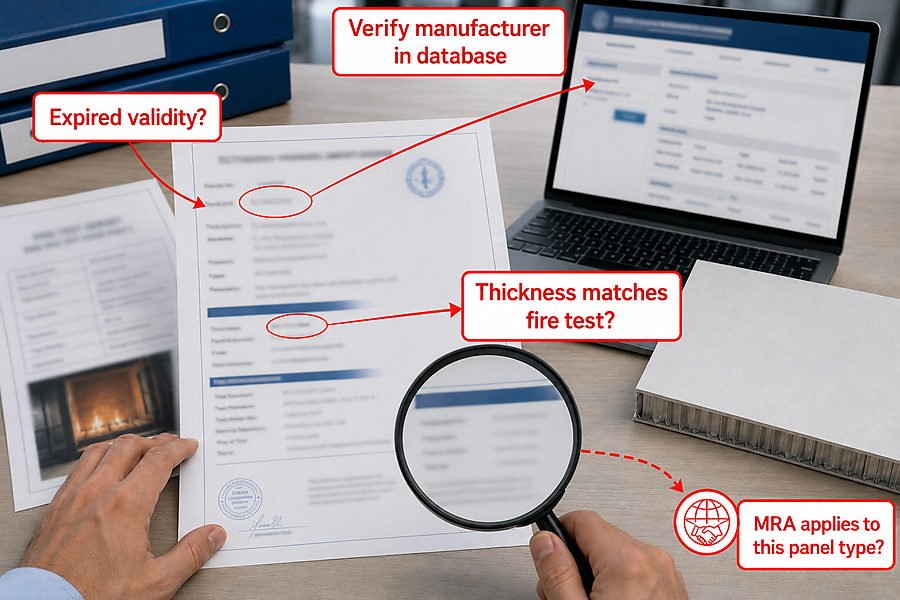 Marine Panel Document Compliance Check