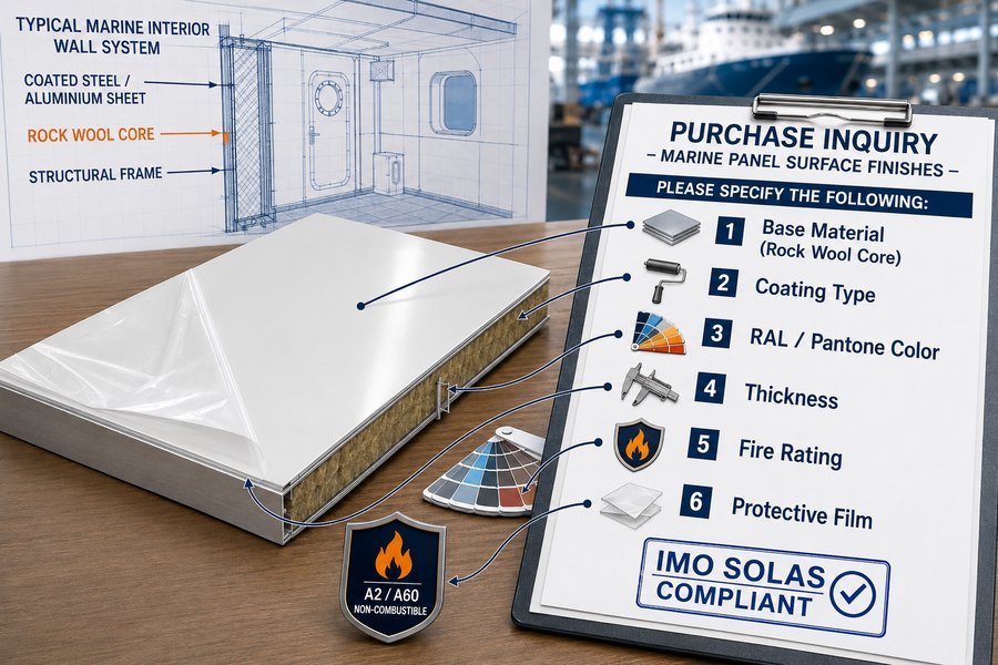 Marine Panel Finish Specification Checklist