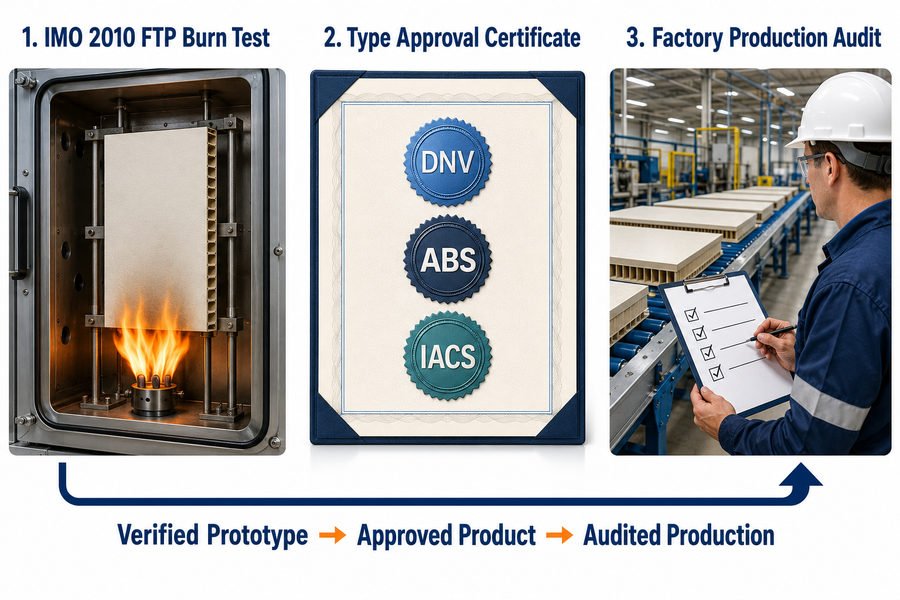 Marine Panel Fire Rating Verification Process