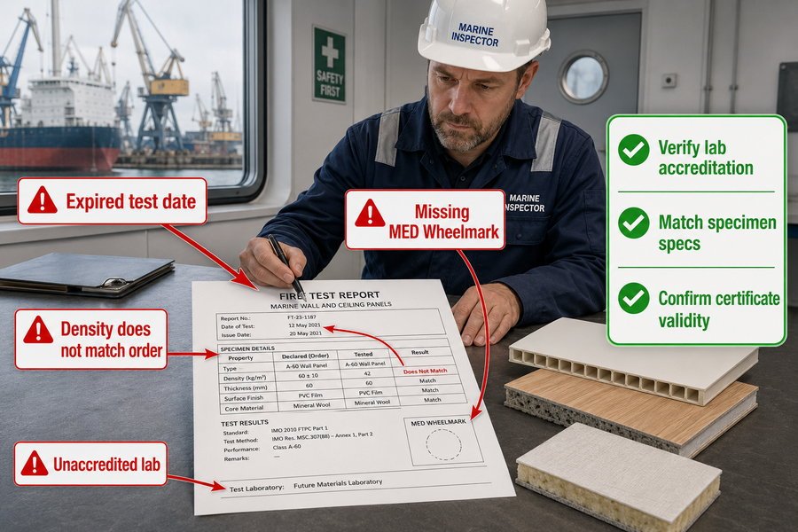 Marine Panel Fire Report Verification