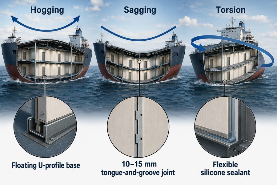 Marine Panel Hull Deflection Resistance