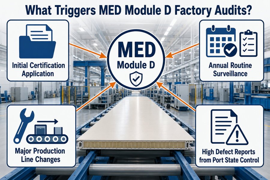 Marine Panel MED Module D Audit Triggers