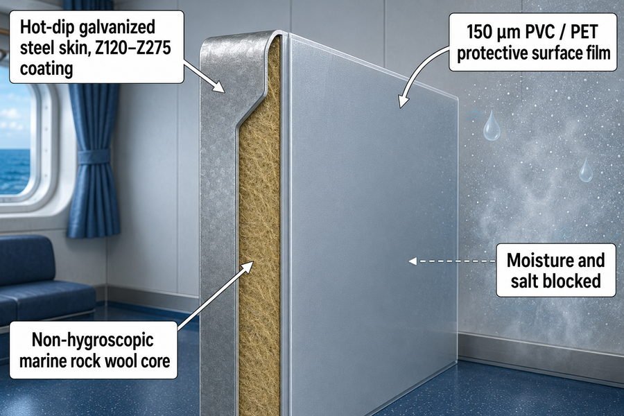 Marine Panel Shipboard Corrosion Resistance
