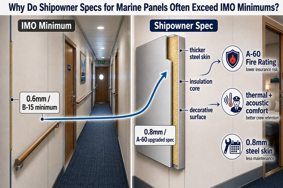 Marine Panel Specs Beyond IMO Minimums