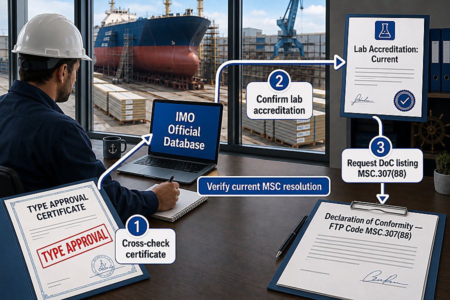 Marine Panel Supplier MSC Verification Workflow