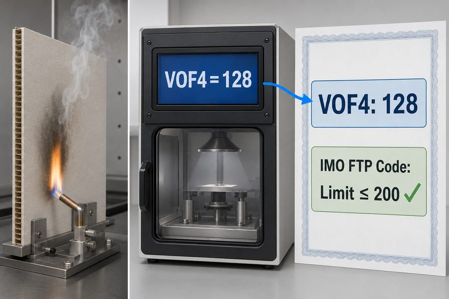 Marine Panel VOF4 Smoke Certificate