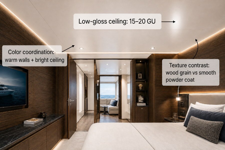 Marine Wall Ceiling Finish Matching