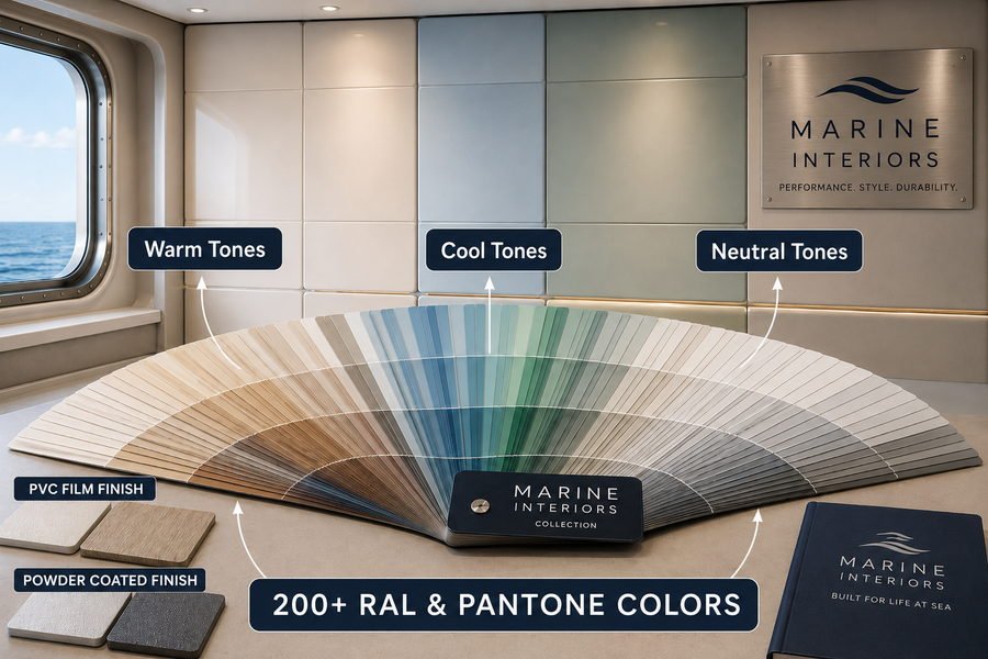 Marine Wall Panel Color Options