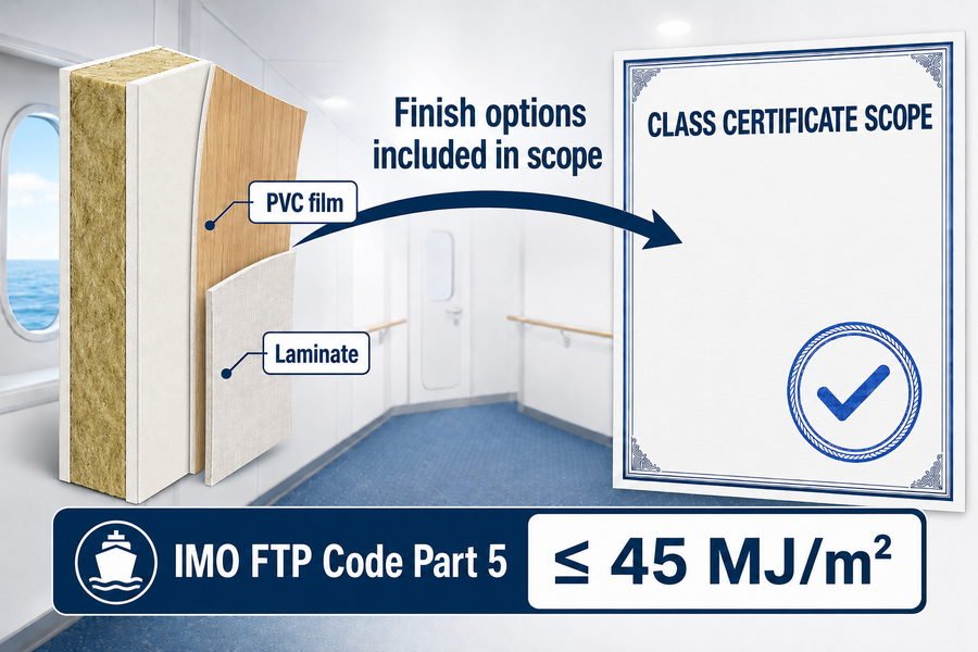Marine Wall Panel Finish Certificate Scope