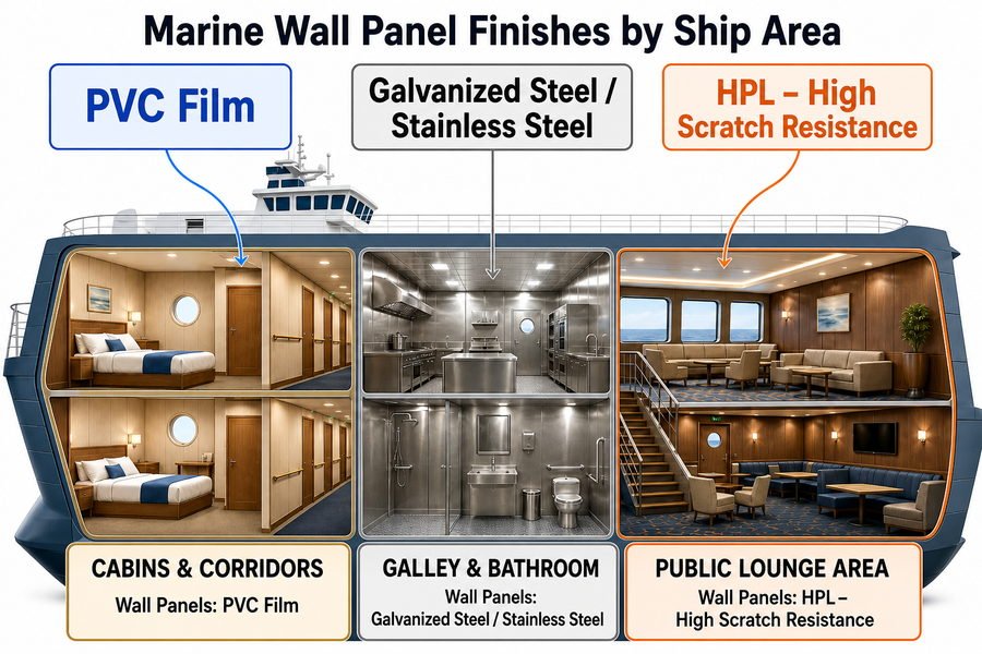 Marine Wall Panel Finish Selection Guide