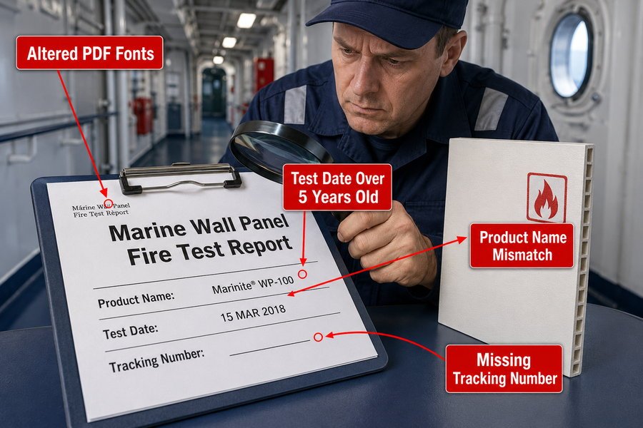 Marine Wall Panel Fire Report Red Flags