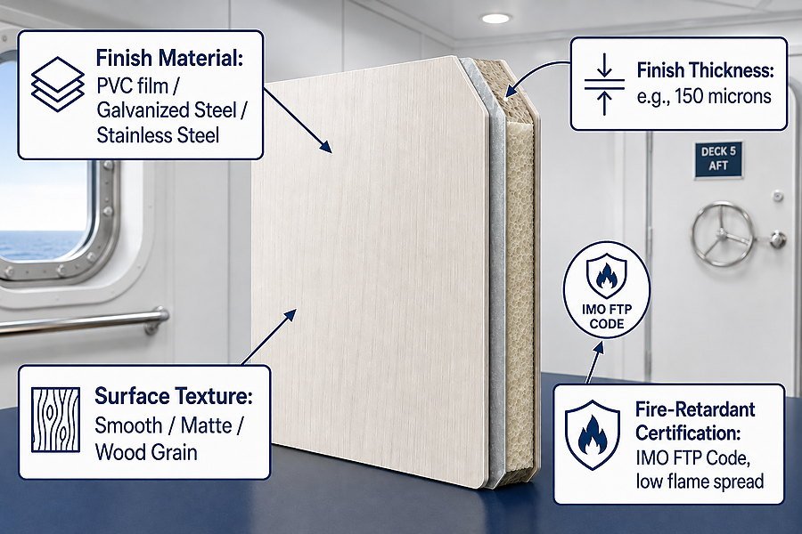 Marine Wall Panel Surface Finish Inquiry Details