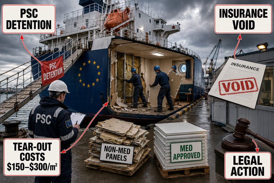 Non MED Panel Liabilities on EU Vessels