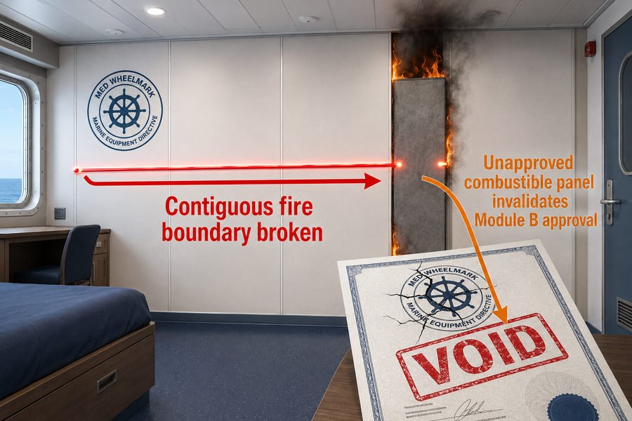 Non Marine Grade Panel Voids MED Certification