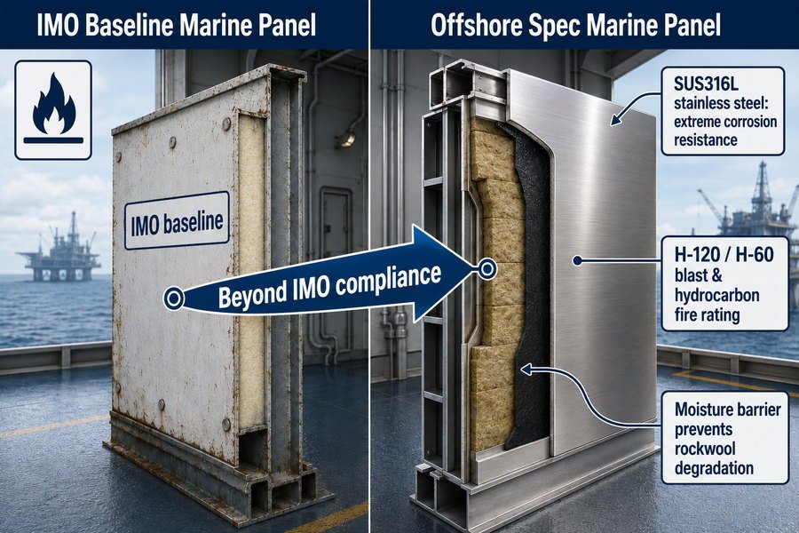 Offshore Specs Beyond IMO Marine Panel Compliance