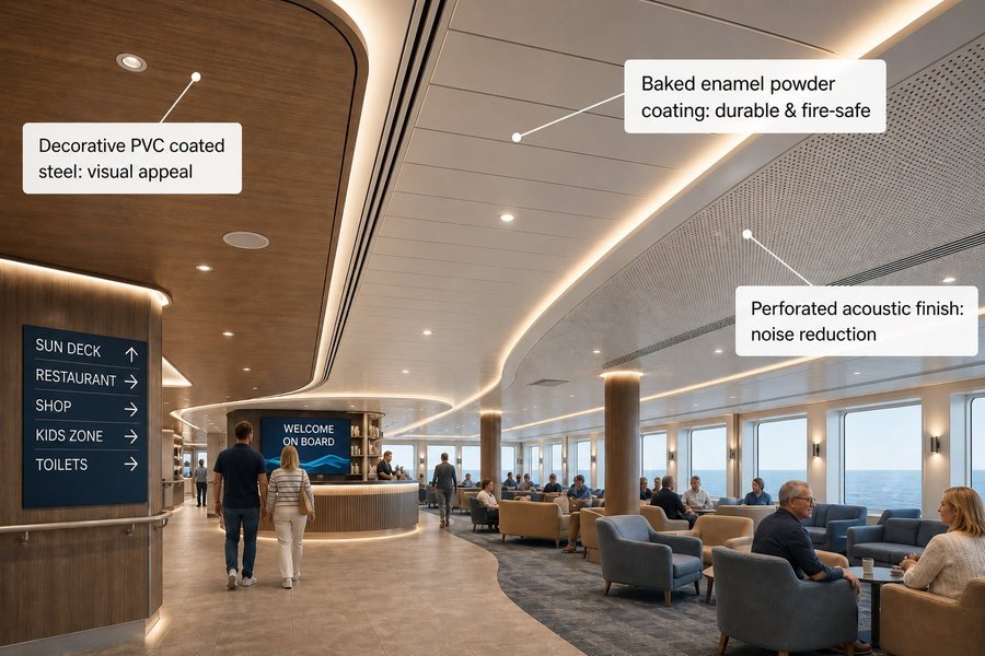 Passenger Area Marine Ceiling Finishes