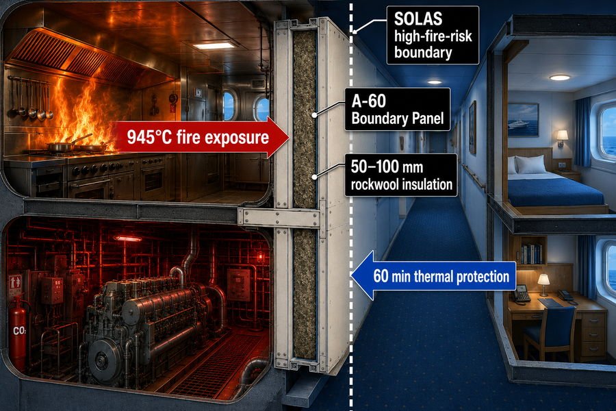 SOLAS A60 Galley Machinery Boundary