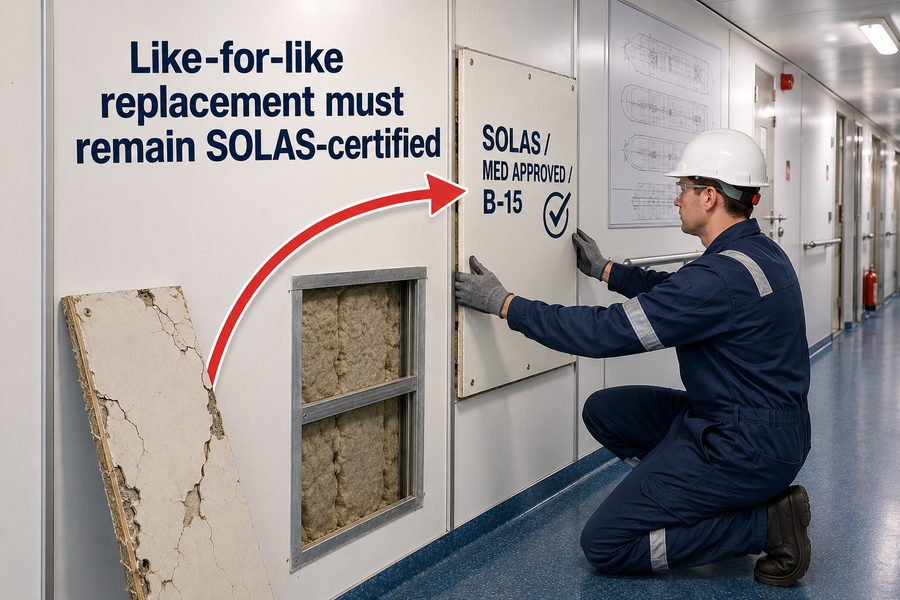 SOLAS B-15 Panel Replacement Compliance