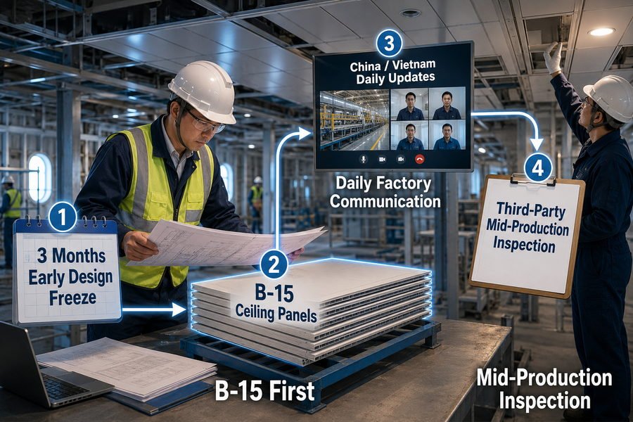 SOLAS Ceiling Panel Change Management