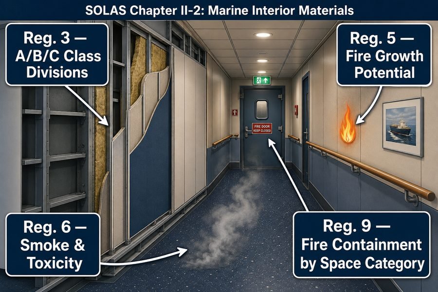 SOLAS Rules for Marine Interior Materials